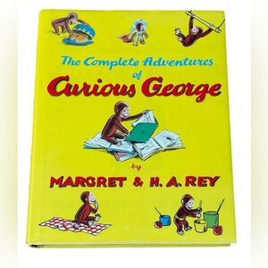 The Complete Adventures of Curious George Margret H.A. Rey Hardcover Kids Book.